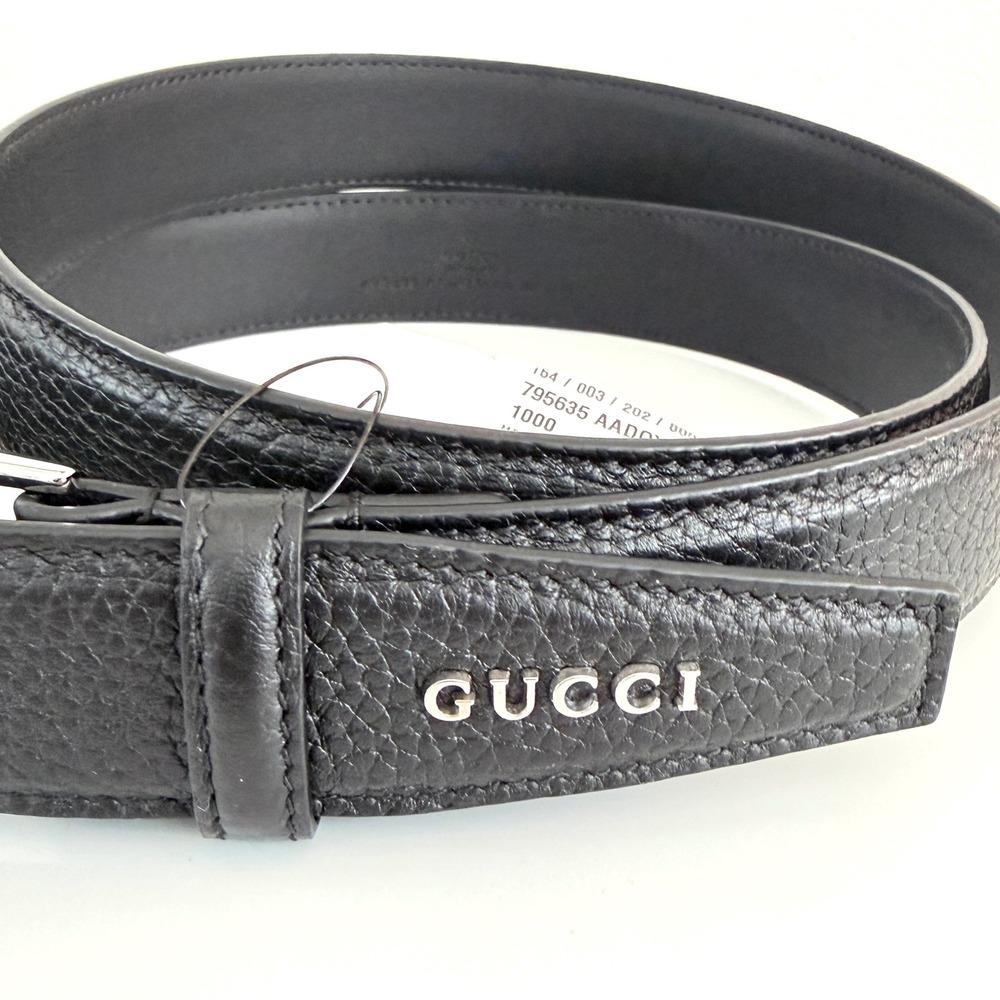 Gucci 774153 GG Supreme Green Ombre Gradient Interlocking G Buckle Belt